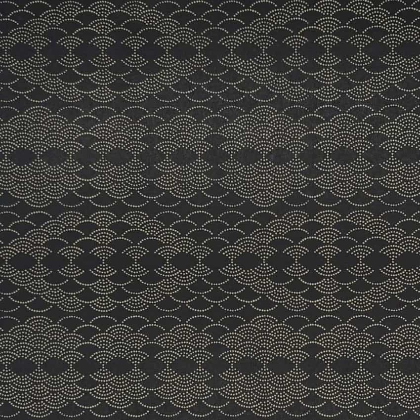 Urushi-Style Washi
– Seigaiha braun – handbedrucktes Washi-Papier