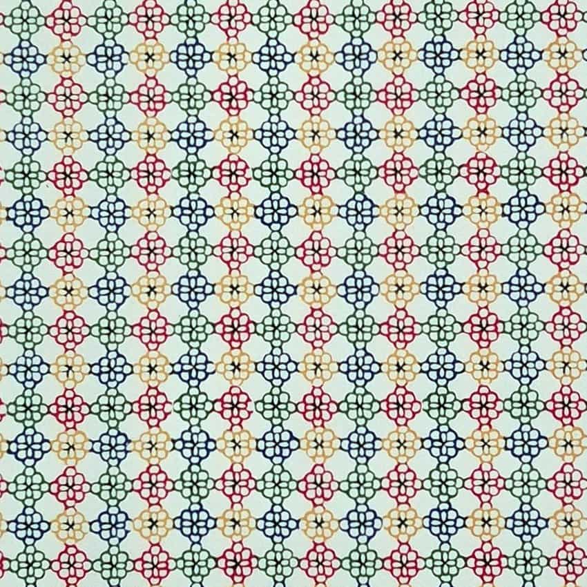 Katazome Shi – Blüten – handbedrucktes Washi-Papier