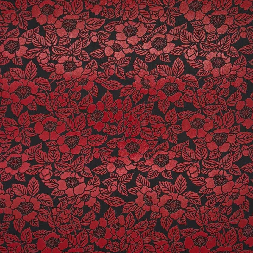 Urushi-Style Washi
– Kamelie – handbedrucktes Washi-Papier, Ansicht 1 von 4
